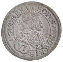 Ausztria 1678. 6kr Ag &quot;I. Lipót&quot; Bécs (3,03g) T:2,2- Austria 1678. 6 Kreuzer Ag &quot;Leopold I&quot; Vienna (3,03g) C:XF,VF Krause KM#1185