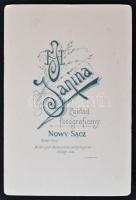 cca 1900-10 Keményhátú katonai fotó, Nowy Sacz,  Újszandec, Janina. Szép állapotban, 11x16cm