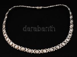 Ezüst(Ag) nyaklánc, biztonsági patenttel, jelzett, h: 44 cm, nettó: 26,2 g