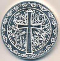 DN "Szent László" kétoldalas ezüstözött fém emlékérem (42,5mm) T:2 (PP) ujjlenyomat, felül...