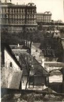 1931 Budapest I. Tabán, kilátás a Királyi palotára, photo