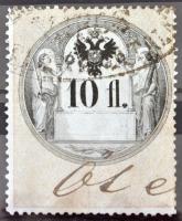 1864 10Ft teljes betűvízjellel (7.200)