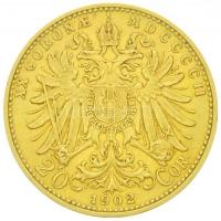 Ausztria 1902. 20K Au "Ferenc József" (6.78g/0.900) T:2,2- /  
Austria 1902. 20 Corona Au...