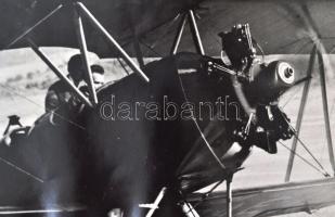 cca 1920 HA-RAE jelzésű repülőgép fotó, 30x40 cm / 
cca 1920 , HA-RAE sign airplane, 30x40 cm