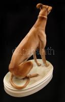 Zsolnay agár, kézzel festett, jelzett (tervező: Markup Béla), hibátlan, m:26 cm