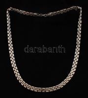 Ezüst(Ag) háromsoros glides nyaklánc, jelzett, h: 45 cm, nettó: 13,4 g