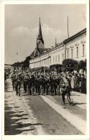 1940 Máramarossziget, Sighetu Marmatiei; bevonulás / Entry of the Hungarian troops, '1940 Máramarossziget visszatért' So. Stpl