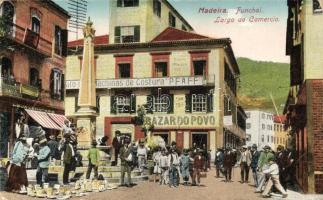 Funchal, Largo do Comercio, Bazar do Povo, Machinas de Costura PFAFF / market, shops (EK)