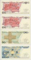 Lengyelország 1982-1988. 50Zl (2x) + 100Zl (2x) + 1000Zl T:I,III
Poland 1982-1988. 50 Zloty (2x) + ...