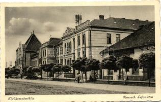 Törökszentmiklós, Kossuth Lajos utca, Nemzeti Hitelintézet, Schwarcz üzlete (fl)