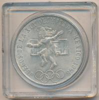 Mexikó 1968. 25P Ag "Olimpia" T:2  Mexico 1968. 25 Pesos Ag "Olympics" C:XF  Krause KM#479.1