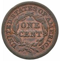 Amerikai Egyesült Államok 1845. 1c Cu T:2-
USA 1845. 1 Cent Cu C:VF