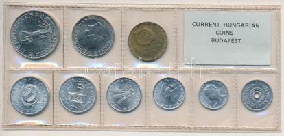 1980. 2f-10Ft 9db klf, érmés forgalmi sor fóliatokban T:1