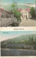 Rahó, Rachov, Rakhiv; Vasútállomás, vasúti híd, kiadja Feig Bernátné / railway station, bridge