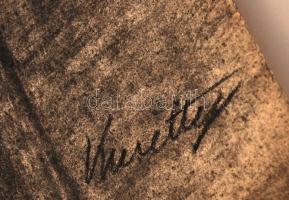 Kmetty jelzéssel: Férfi háttal, pasztell, papír, 61,5×42,5 cm