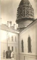 1928 Arad, A Minorita templom harangtornyának renoválása / church, bell tower restoration, photo