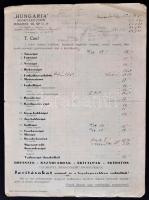 cca 1930 "Hungária" Sportárúüzem, Bp., Síp utca 19. árkatalógus képekkel, 31x23cm