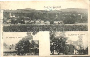Velejte, Velaty; Gróf Andrássy kastélya, Gulyássy Gy. amateur felvétele / castle (EB)