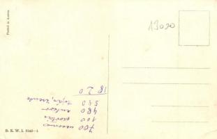 Art Nouveau Lady. B.K.W.I. 3142-1. s: Mela Koehler  (EK)