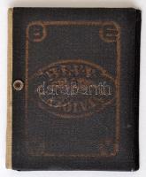 1922 Budapesti Egyesített Városi Vasutak igazolványjegye