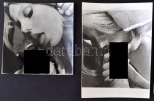 cca 1960-70 Vegyes retró pornó fotók, 9db, cca 9x8cm 14x9cm