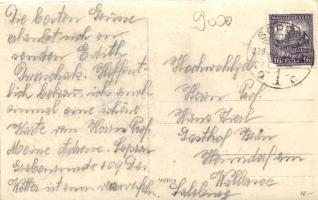 1926 Sopron, Dunántúli Turista Egyesület szánkópályája, kifutó, photo (EK)