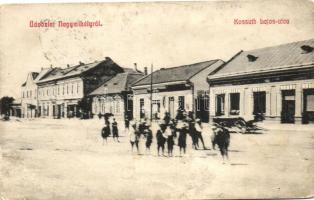 Nagymihály, Mihalovce; Kossuth Lajos utca, kiadja Freireich T. / street (EK)