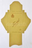 Turul szivar doboz szétnyitva, kis hiánnyal, 27x18cm