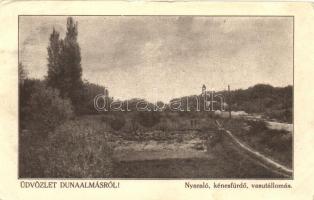 Dunaalmás, Nyaraló, kénesfürdő, vasútállomás; Szilágyi Arthur műintézetéből