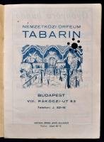 cca 1930 Tabarin müsor, Nemzetközi Orfeum, pp.:20, 17X12CM