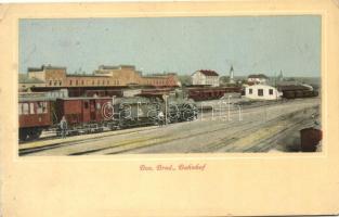 Bosanski Brod, Bahnhof / railway station, locomotive (Rb)