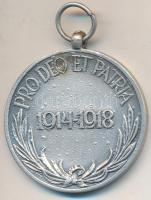 1929. "Magyar Háborús Emlékérem" ezüstözött hadifém kitüntetés mellszalag nélkül T:2
Hung...