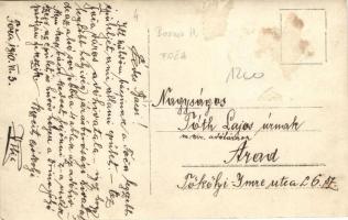 1910 Foca, Járásbíróság, adóhivatal / court, tax office, photo (apró szakadás / small tear)