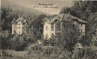 Menyháza-fürdő, A. Cs. E. V.-villa és Sata-lak