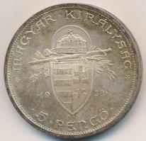 1938. 5P Ag "Szent István" T:2 oxidáció 
Adamo P8.1