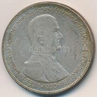 1930. 5P Ag "Horthy jobbra" T:3 patina Adamo P8