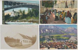 15 db RÉGI külföldi városképes lap, vegyes minőségben / 15 pre-1945 European town-view postcard, mixed quality