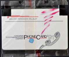 1991 "Balaton fény", telefonkártya eredeti, bontatlan csomagolásban