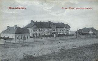 Marosvásárhely, Targu Mures; M. kir. állami gyermekmenhely, Révész Béla kiadása / orpahange