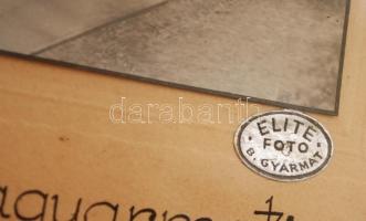 Nemzeti Hitelintézet R.T. balassagyarmati székháza, fotó üvegezett keretben, 18x23cm