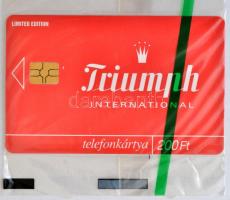1998 Triumph telefonkártya bontatlan csomagolásban