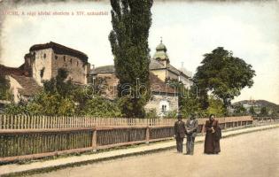 Lőcse, Levoca; A régi körfal a XIV. századból; kiadja a Singer-féle könyvkereskedés / town wall