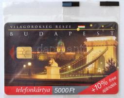 1999 Budapest 5000Ft-os telefonkártya bontatlan csomagolásban