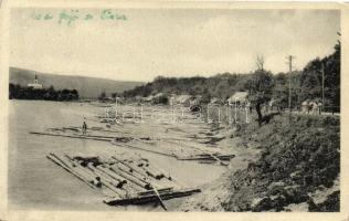 Nagybocskó, Veliky Bockov; Vorari na Tise / rafts on the River Tisza