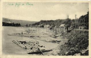 Nagybocskó, Veliky Bockov; Vorari na Tise / rafts on the River Tisza