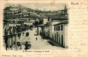 Fiesole, S. Domenico / church, street, tram