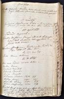 cca 1830-1840 Közelebbről azonosítatlan, folyamatban lévő körözésekről vezetett betűrendes iktatókön...