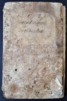 cca 1830-1840 Közelebbről azonosítatlan, folyamatban lévő körözésekről vezetett betűrendes iktatókön...