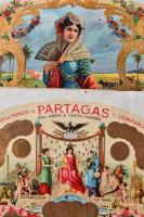 Kubai szivar csomagolópapír, litho, 2db, cca 13x20cm