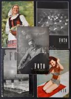 1954-56 Fotó újság vegyes, 5 szórványszáma, 29x21cm